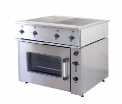 Плита электрическая Тулаторгтехника ПЭ-0,48М (со шкафом жарочным из нержи)