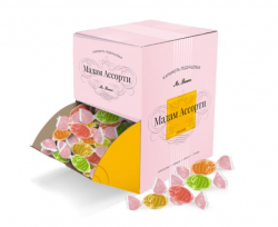 Мини-карамель ассорти в упаковке «Office box» (1кг)